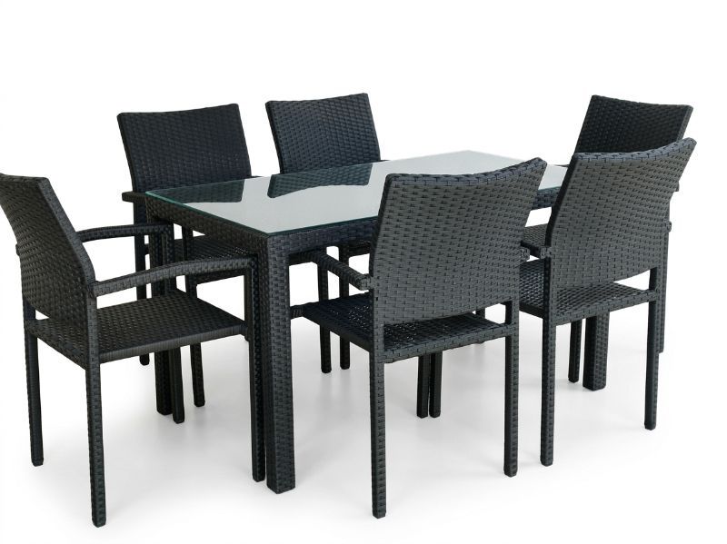 TABLE 6 CHAISES 1.30×0.70 - Tables - TAKIDECO EL EULMA SHOWROOM