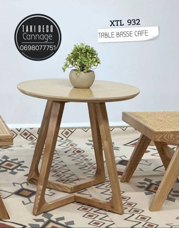 TABLE ROND CAFE 0.60 - Cannage - TAKIDECO El Eulma